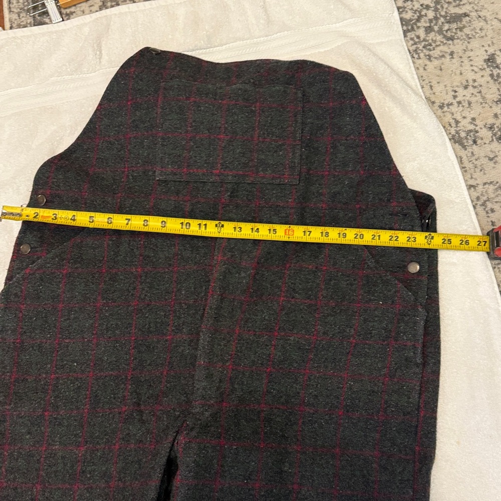Men's Green Plaid Pants with Suspenders - Picture 12 of 12